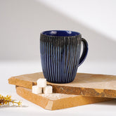 Striking Lines Blue Mug